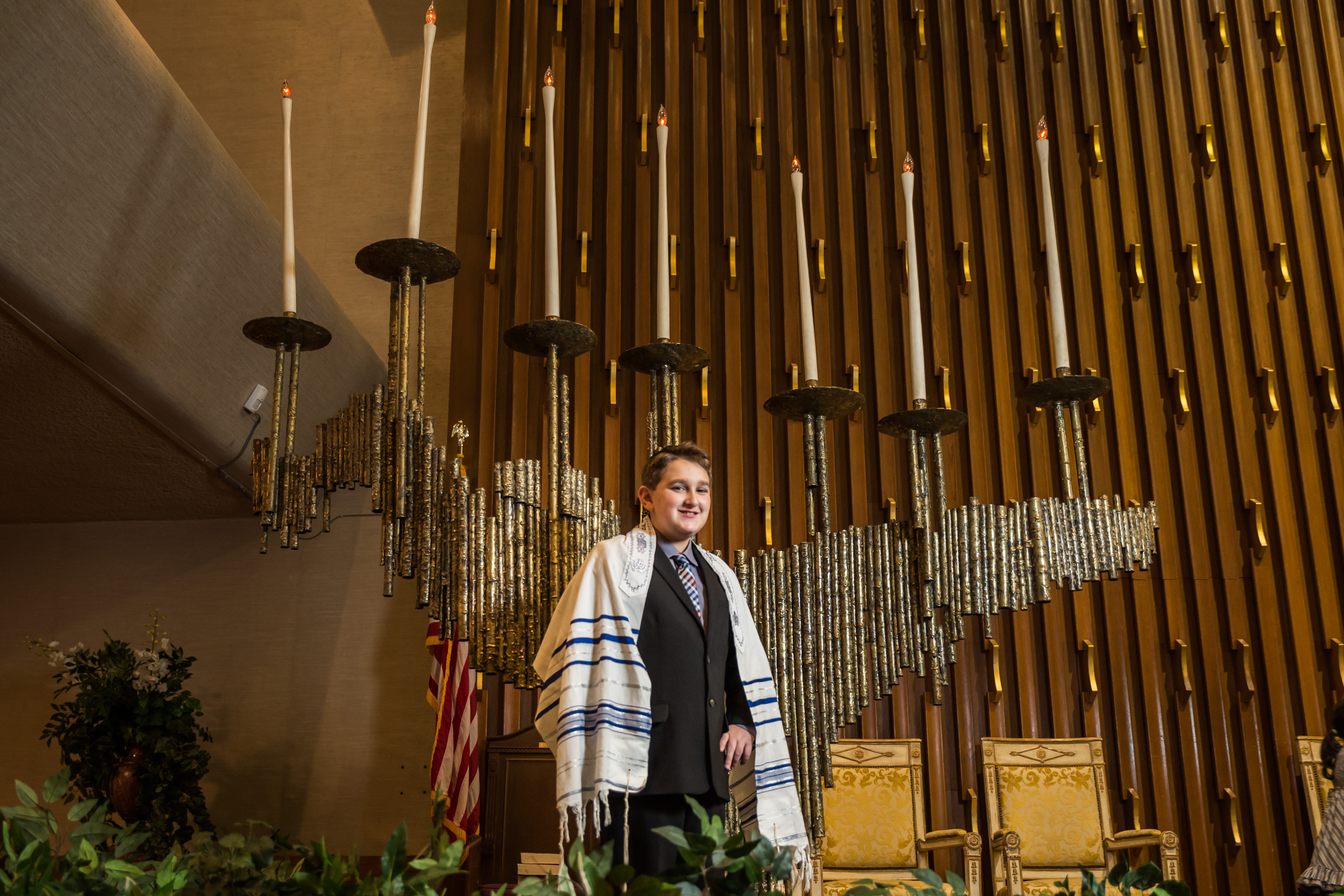 Joshua’s Bar Mitzvah rehearsal at Ahavath Achim